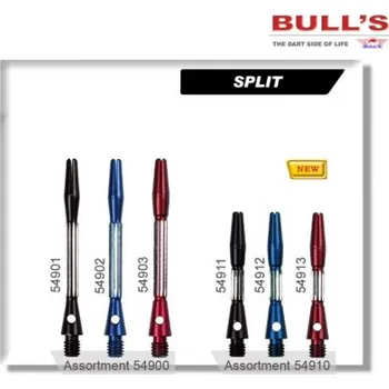 Příslušenství pro šipky Násadky Split Bull´s krátké modré 54912