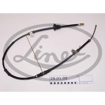 Lanko parkovací brzdy Tazne lanko, provozni brzda, , MB520342, LINEX, 28.01.09