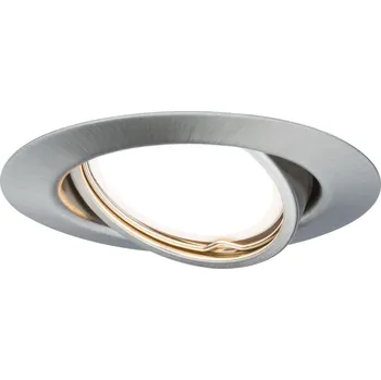 Venkovní osvětlení Paulmann 93412 LED base, kulatá bodovka z kartáčovaného hliníku, 1x6,5W LED 3000K GU10, prům. 9cm