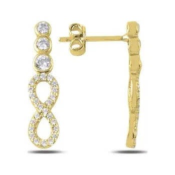 Náušnice Olivie Stříbrné náušnice ZLATÉ NEKONEČNO 4378 Ag 925; ≤1,6 g.