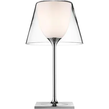 Lampička Flos F6281000 KTribe T1 Glass, designová stolní lampa se stmívačem, 1x70W E27, čirá, výška 56cm