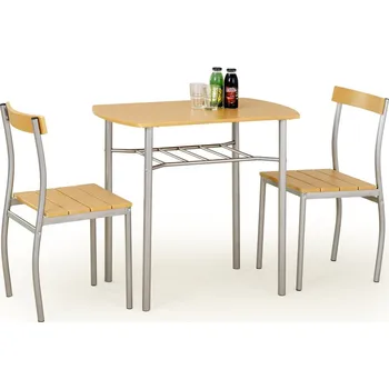 Jídelní stůl ImportWorld Jídelní sestava Ira 2+1 (Barva: Bílá)