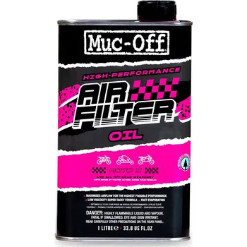 Olej na pěnové vzduchové filtry MUC-OFF AIRFILTER OIL 1 litr (Biologicky odbouratelné mazivo na filtry)