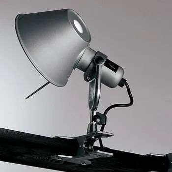 Lampička Artemide Tolomeo pinza, hliníková lampa s klipem, 10W LED 3000K, 23 cm