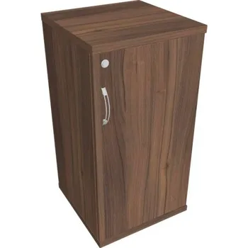 Kancelářský vozík HOBIS kancelářská policová skříň - SZ 2 40 01 P, zámek Huwill, ořech + doprava zdarma