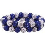 QHP Gumička do vlasů Gloss QHP, white/cobalt blue