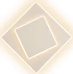 Mantra 6425 Dakla, bílé kubistické svítidlo, 12W LED 3000K, 18x18cm