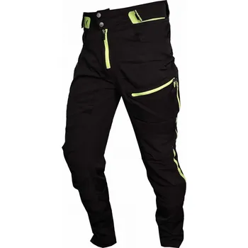 Cyklistické oblečení Kalhoty HAVEN Singletrail Long black/green - UNISEX Velikost: L
