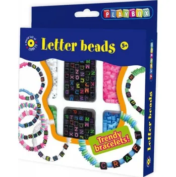 dětská sada na výrobu šperků Playbox Písmenkové náramky