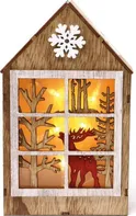 Guirma Dřevěný domeček svítící 20 cm