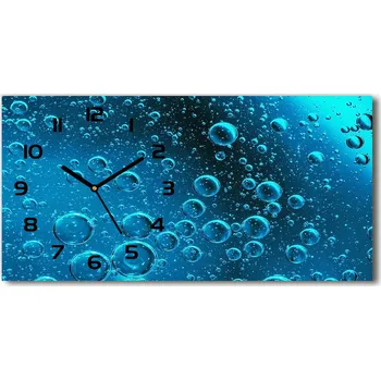 Hodiny Skleněné hodiny na stěnu tiché Bubliny pod vodou