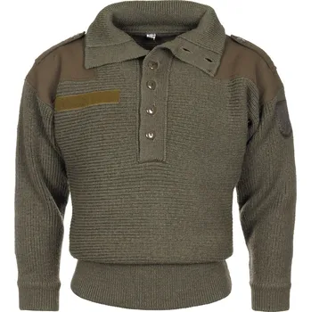 Pánský svetr Armáda Rakouská Alpin s knoflíky zelený