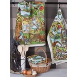 Utěrky JOSEF LADA JARO - LÉTO, zelená, 2 kusy 50x64cm