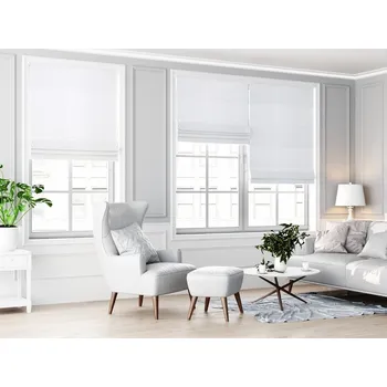 Roleta ZEBRA-SHOP ROLETA ŘÍMSKÁ OP100 / BÍLÁ Výška: 100, Šířka: 100, Strana ovládání: vpravo