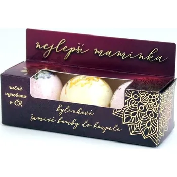 bomba do koupele Happy Spirit Maminka šumivé bomby do koupele 3 ks