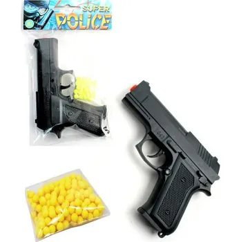 Dětská zbraň Lamps Policejní set kuličkovka černá 