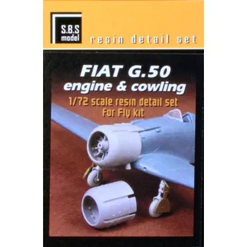 Plastikový model S.B.S model 1/72 Fiat G.50 Engine&cowling set (FLY)