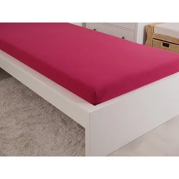 Prostěradlo B.E.S. Petrovice Prostěradlo jersey bavlna IDEAL 90x 200 Vínová