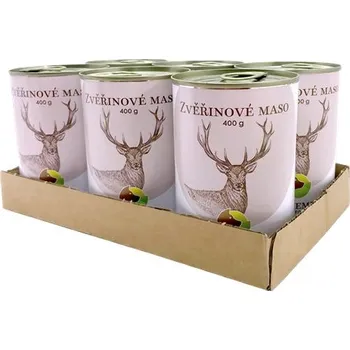 Krmivo pro psa Bohemia Pet Food SIX PACK BOHEMIA Zvěřinové maso ve vlastní šťávě 400 g