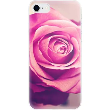 Odolné silikonové pouzdro iSaprio - Pink Rose - iPhone SE 2020