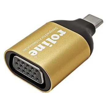 Datové redukce ROLINE GOLD Adaptér USB C(M) -> VGA, 1920x1200@60Hz - 12.03.3233
