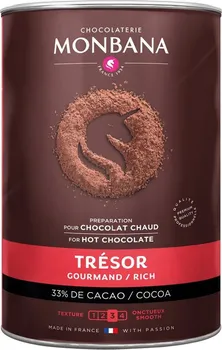 Monbana Tresor mléčná čokoláda v plechovce 1 kg