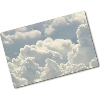 Kuchyňské prkénko Deska na krájení skleněná Mraky