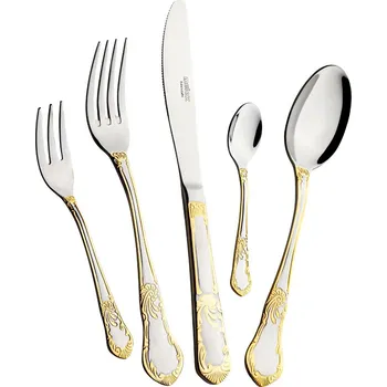 Příbor Mulex Florenz luxusní sada příborů baleno v dárkové kazetě 60 dílů zlacená