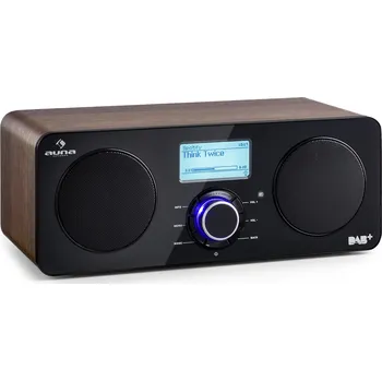 Radiopřijímač Auna Worldwide Stereo vlašský ořech