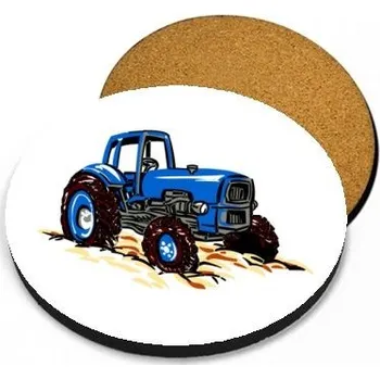 Podtácek Pelisport Podtácek traktor 2 modrý sada 4 ks