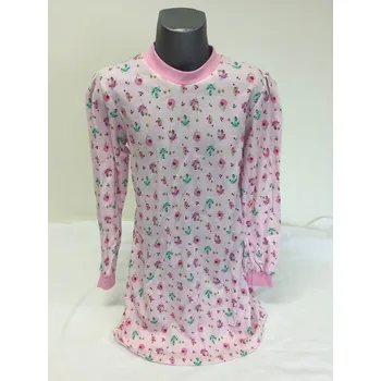 Dívčí noční košile Noční košilka růžová, velikost 134, Barva Světle růžová, Složení materiálu 100% Bavlna