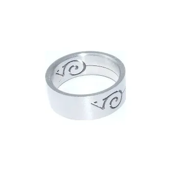 Prsten Prsten ocelový motiv Šnek 58