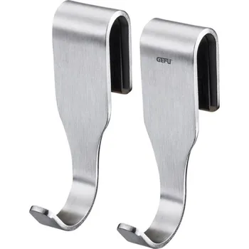 Obracečka Háčky na kuchyňskou lištu SMARTLINE, sada 2 ks - GEFU (Háčky na kuchyňskou lištu SMARTLINE PRIMALINE set 2 ks - GEFU)