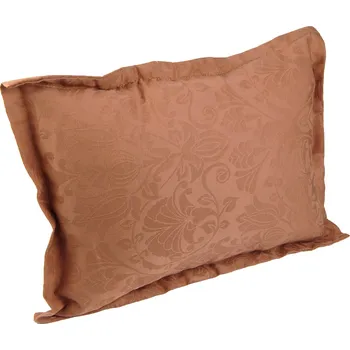 Povlak na dekorativní polštářek HEDVA ČESKÝ BROKÁT Povlak na polštář s lemem Onest 30x40 FLORAL hnědá