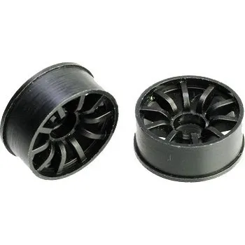 RC vybavení PN Racing Mini-Z 2WD Machine Cut 10 Spoke Front Wheel F0 (Black)