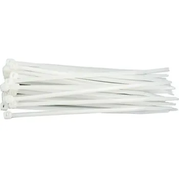 Organizace kabelů Vorel Páska stahovací 100 x 2,5 mm 100 ks bílá, TO-73882