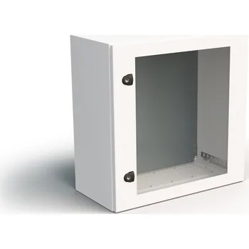 Racková skříň WME-G-120604-B Jednodveřový rozvaděč inTeg, v. 1200mm, š. 600mm, h. 400mm, IP66, šedý