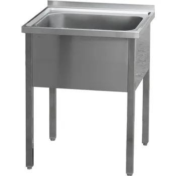 Nerezový dřez Stůl mycí jednodřez MSJ 120x60x90 REDFOX