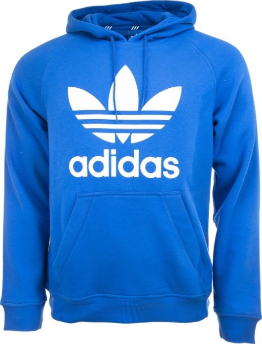 white adidas hoodie trefoil