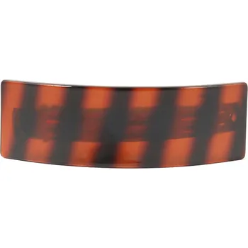 Hnědá spona na vlasy Varianta: hranatá