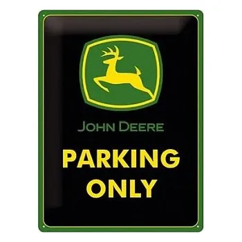 Cedule kovová John Deere - Parking Only JD - velká