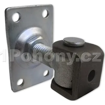 Cais HP16R regulovatelný pant na bránu, k přišroubování obdelníkovou přírubou na úzké sloupky, M16