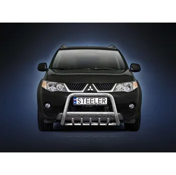 Tuning Ochranný přední rám se zuby nerez s EC homologací MITSUBISHI OUTLANDER, 2007-2010 (74.OT-R0060)