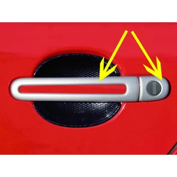 Tuning Kryty klik - oválný otvor, Škoda Octavia I, 1997 - 2010, ABS stříbrný (52.274 15 00)