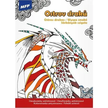 Antistresové omalovánky Ostrov draků antistresové omalovánky - MFP (2020, dvě sponky)  