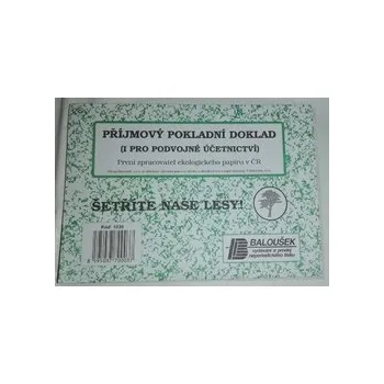 Příjmový pokladní doklad A6 i pro podvojné účetnictví