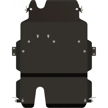 Kryt motoru Kryt převodovky a diferenciálu, TOYOTA Land Cruiser 75/78, (J7), 2007->, ohýbaný, ocel 2,5 mm (86.24.1201)