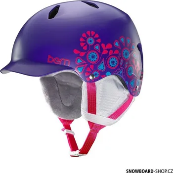 Helma na snowboard Bern Bandita satin purple floral Velikost helmy: 53 - 56 cm