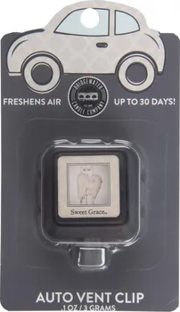 Vůně do auta Bridgewater Freshener-sweet-grace 3 g šedivá