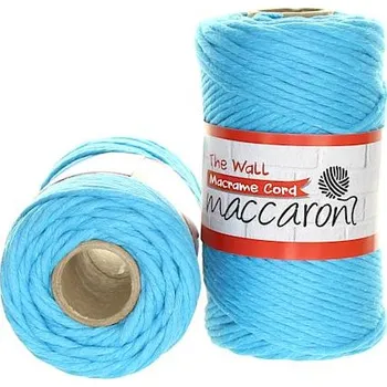 Příze Maccaroni The Wall 3mm tyrkysová 606